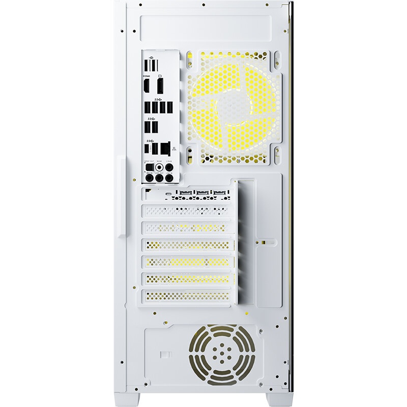 Компьютерный корпус Hiper PW81 белый без БП ATX 3x120mm 2xUSB2.0 2xUSB3.0 audio bott PSU