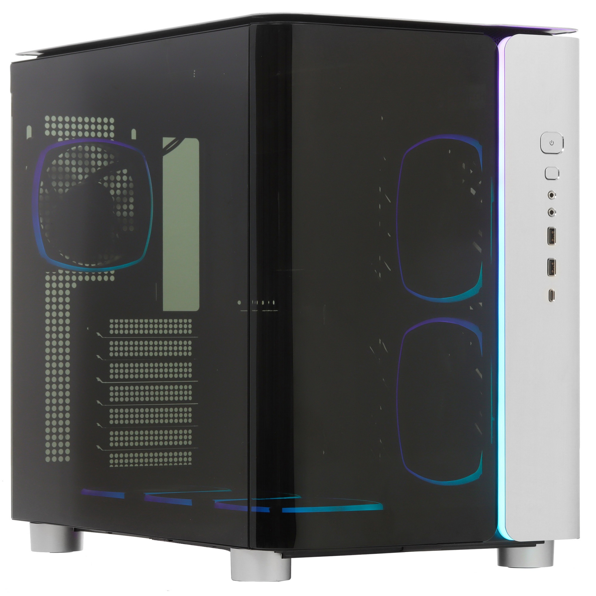Компьютерный корпус Montech King 95 ULTRA серебристый без БП ATX 4x120mm 2x140mm 2xUSB3.0 audio bott