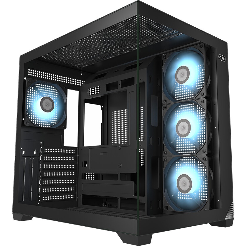 Корпус PcCooler C3Q500 BK черный без БП ATX 9x120mm 5x140mm 2xUSB3.0 audio bott PSU