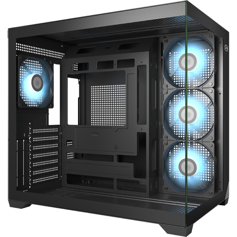 Корпус PcCooler C3Q500 BK черный без БП ATX 9x120mm 5x140mm 2xUSB3.0 audio bott PSU