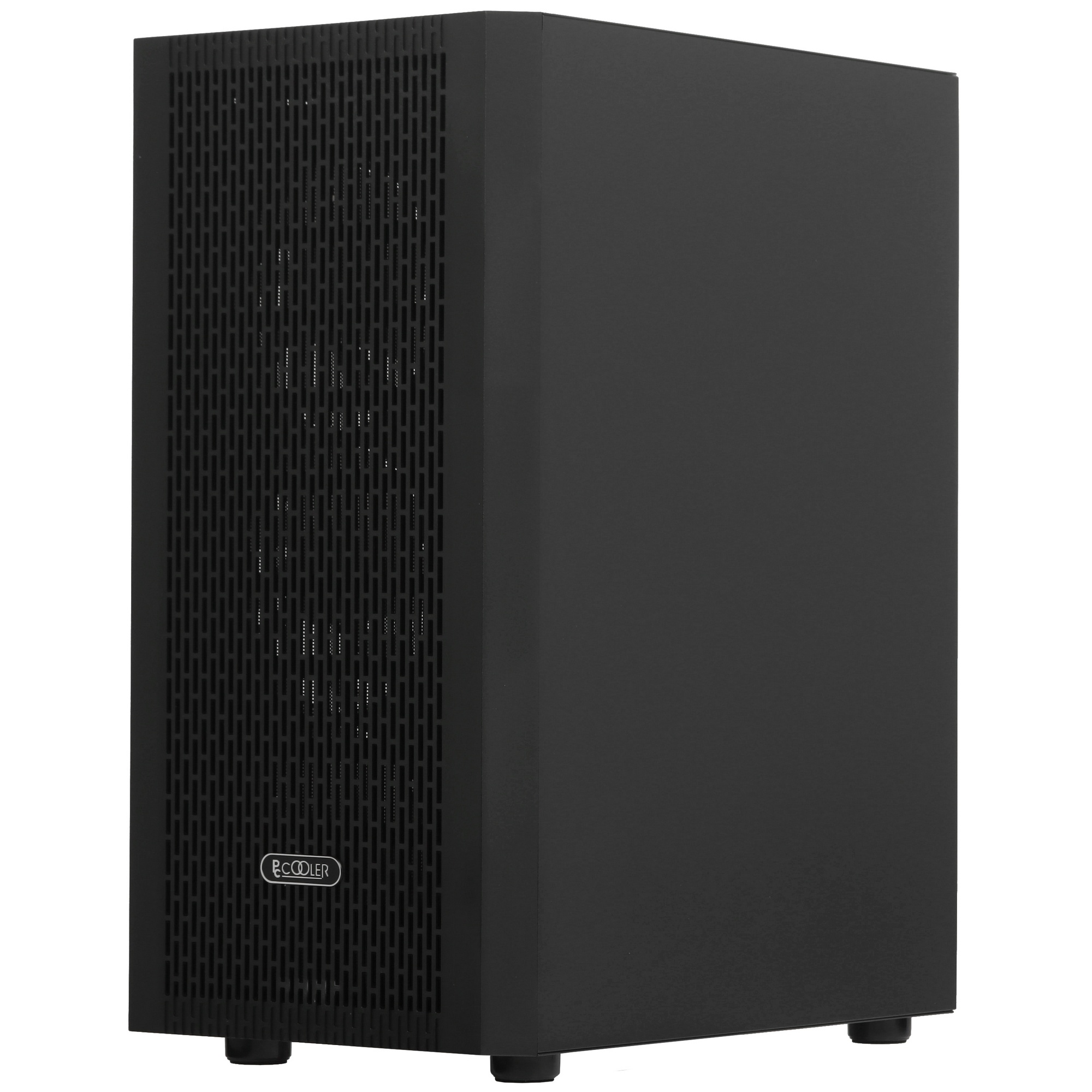 Корпус без блока питания PCCOOLER MA100 MESH BK, Mesh Mid Tower, Black, TG, 0.4 SPCC, 3x120mm ARGB A