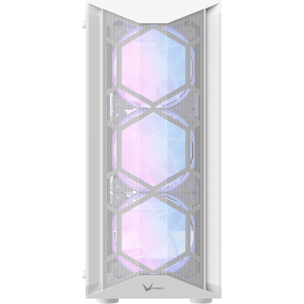 Компьютерный корпус Formula V Line Air Power G9 DUO PA White, ATX, TYPE-C*1, USB3.0*2, MESH/GLASS FR