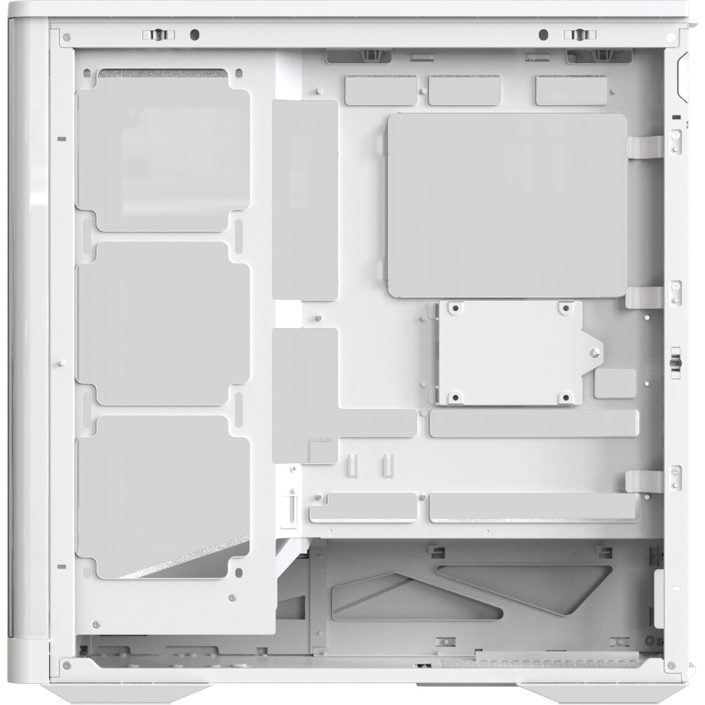 Компьютерный корпус Formula V Line Crystal U9 PA White, ATX, TYPE-C*1, USB3.0*2, Curved Glass, SIDE