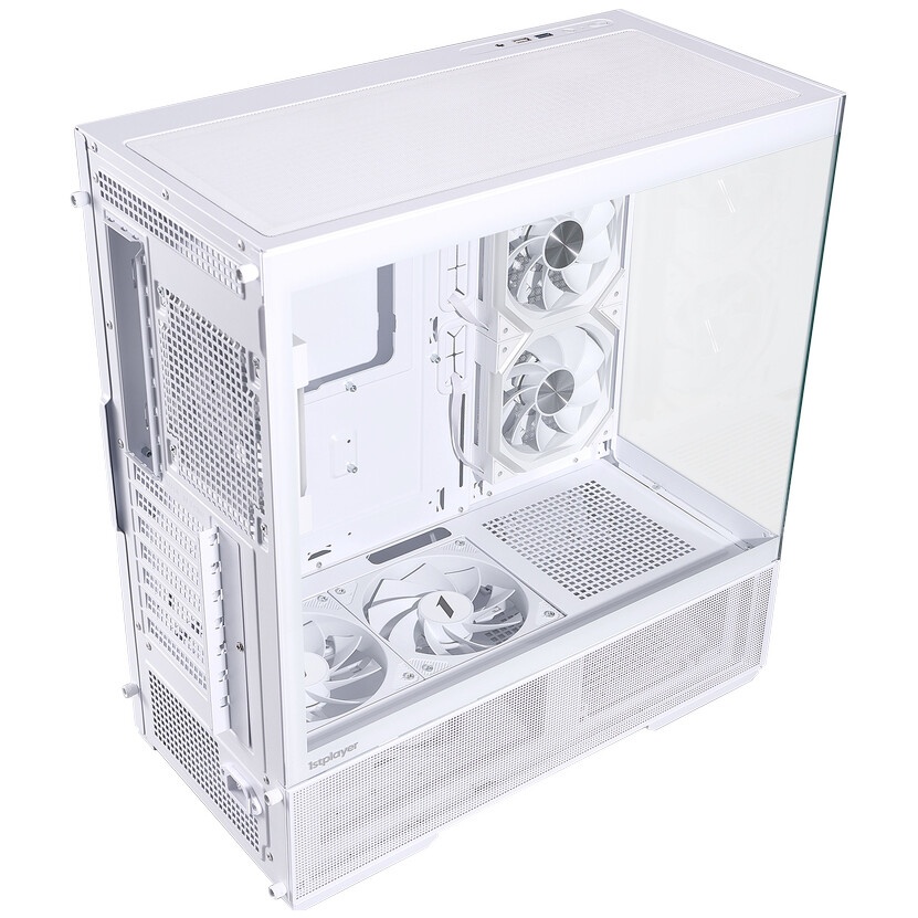 Компьютерный корпус Formula V Line Crystal U9 PA White, ATX, TYPE-C*1, USB3.0*2, Curved Glass, SIDE