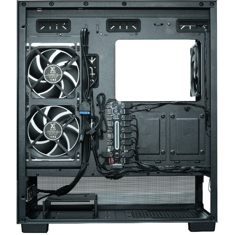 Компьютерный корпус Formula V Line Crystal U9 PA Black, ATX, TYPE-C*1, USB3.0*2, Curved Glass, SIDE