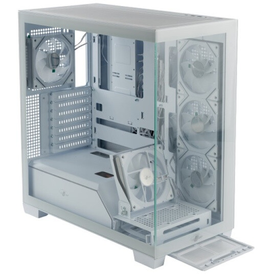 Компьютерный корпус Formula V Line Crystal Z7 PA White, ATX, TYPE-C*1, USB3.0*1, Front+Side Glass, S