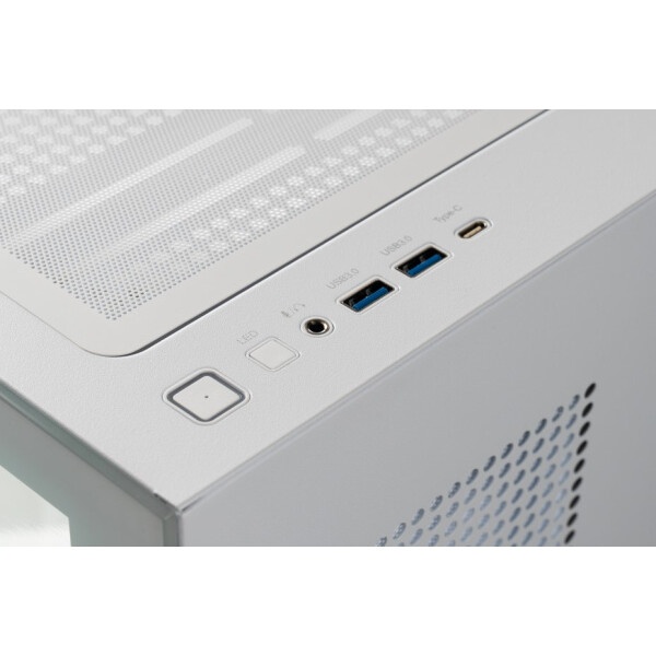 Компьютерный корпус Formula V Line Crystal Z7 PA White, ATX, TYPE-C*1, USB3.0*1, Front+Side Glass, S