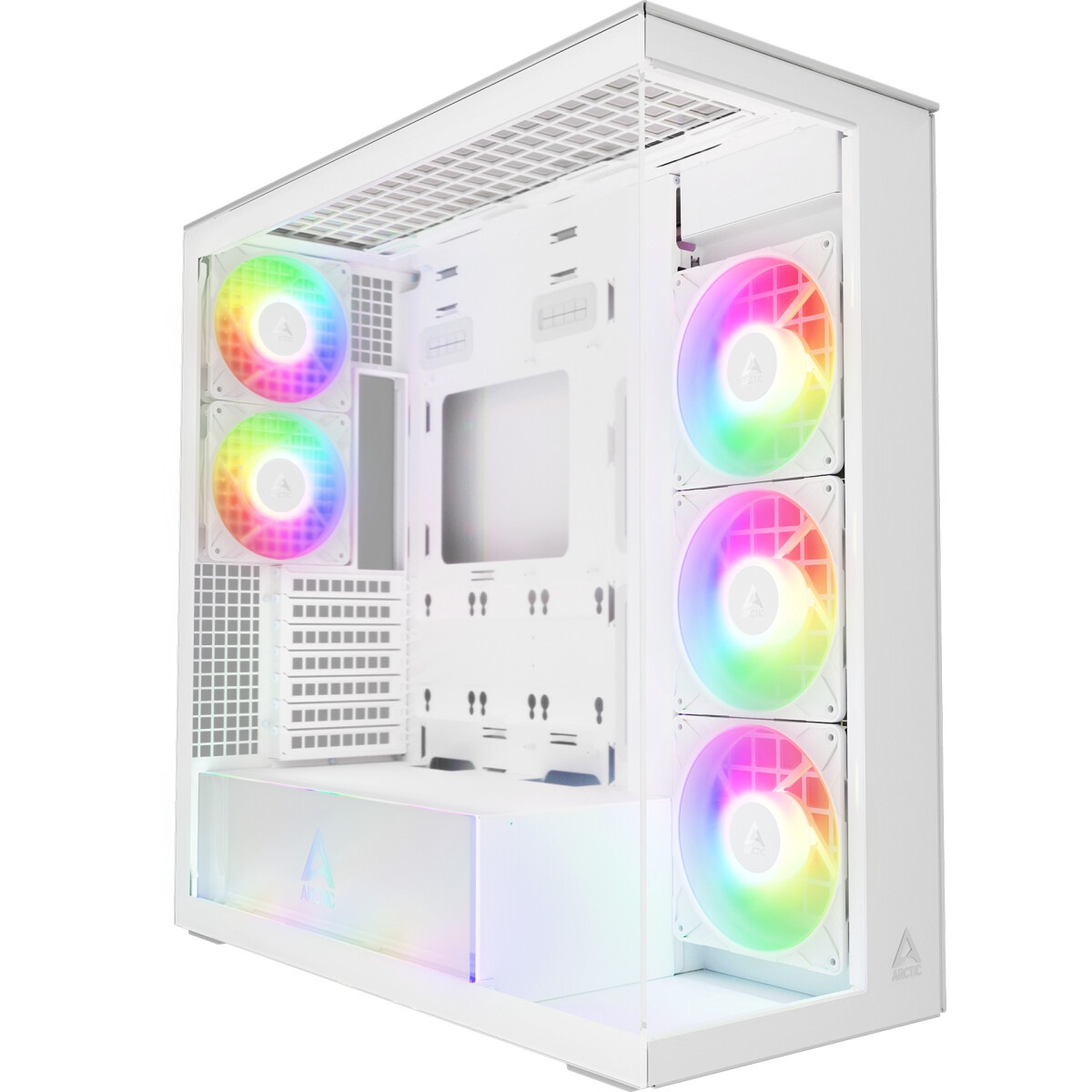 Компьютерный корпус Formula V Line Crystal Z7 PA White, ATX, TYPE-C*1, USB3.0*1, Front+Side Glass, S