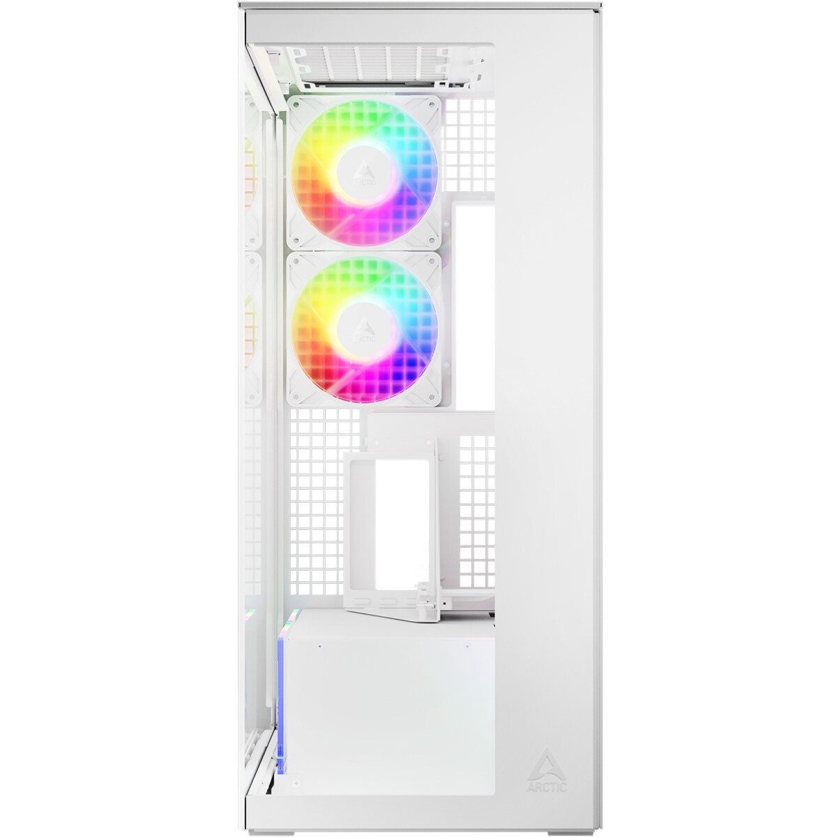 Компьютерный корпус Formula V Line Crystal Z7 PA White, ATX, TYPE-C*1, USB3.0*1, Front+Side Glass, S