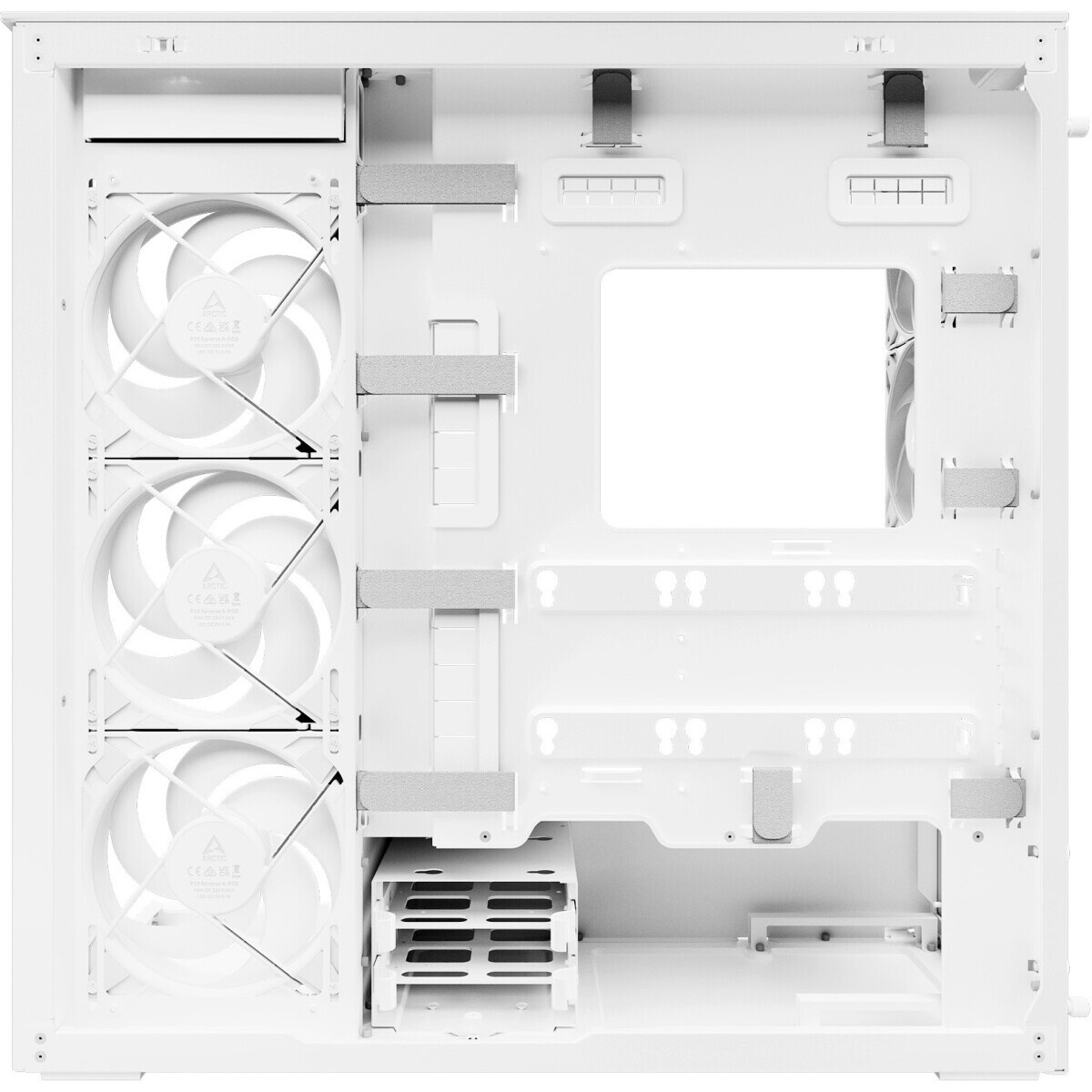 Компьютерный корпус Formula V Line Crystal Z7 PA White, ATX, TYPE-C*1, USB3.0*1, Front+Side Glass, S