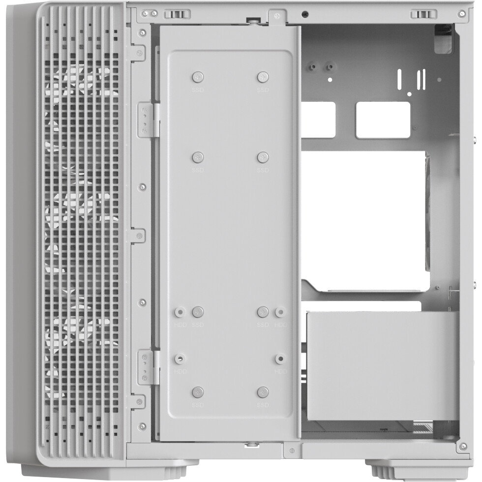Компьютерный корпус Formula V Line Crystal Z7 PA White, ATX, TYPE-C*1, USB3.0*1, Front+Side Glass, S