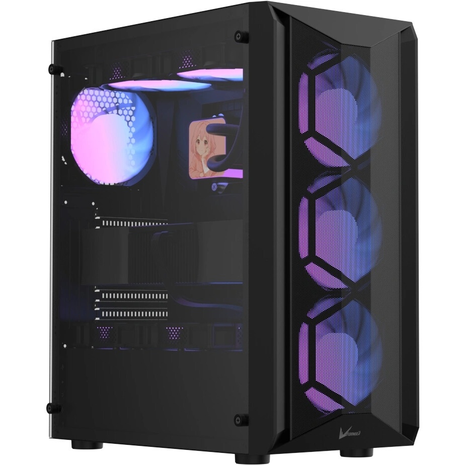 Компьютерный корпус Aerocool \ Formula V Line Air Power G9 DUO PA Black, ATX, TYPE-C*1, USB3.0*2, ME