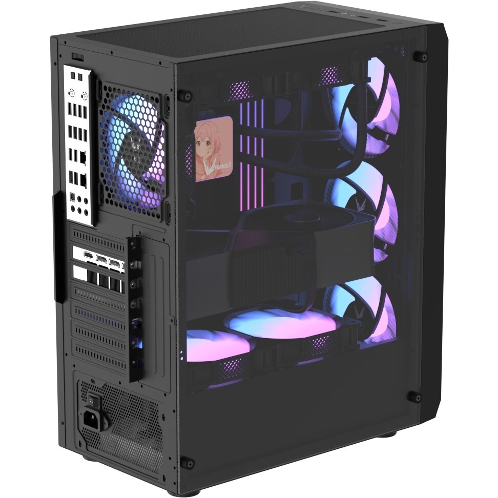 Компьютерный корпус Aerocool \ Formula V Line Air Power G9 DUO PA Black, ATX, TYPE-C*1, USB3.0*2, ME