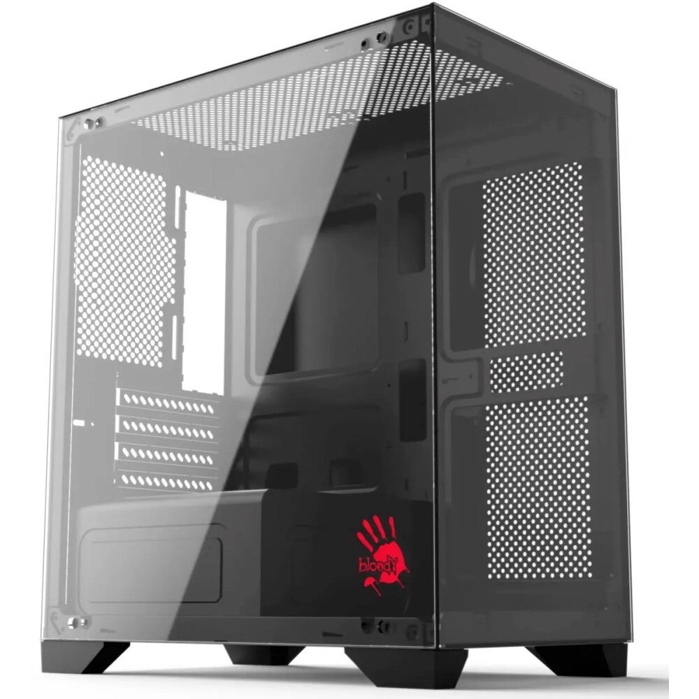 Корпус Formula Crystal Z1CM v2 черный без БП mATX 5x120mm 1xUSB3.0 audio bott PSU