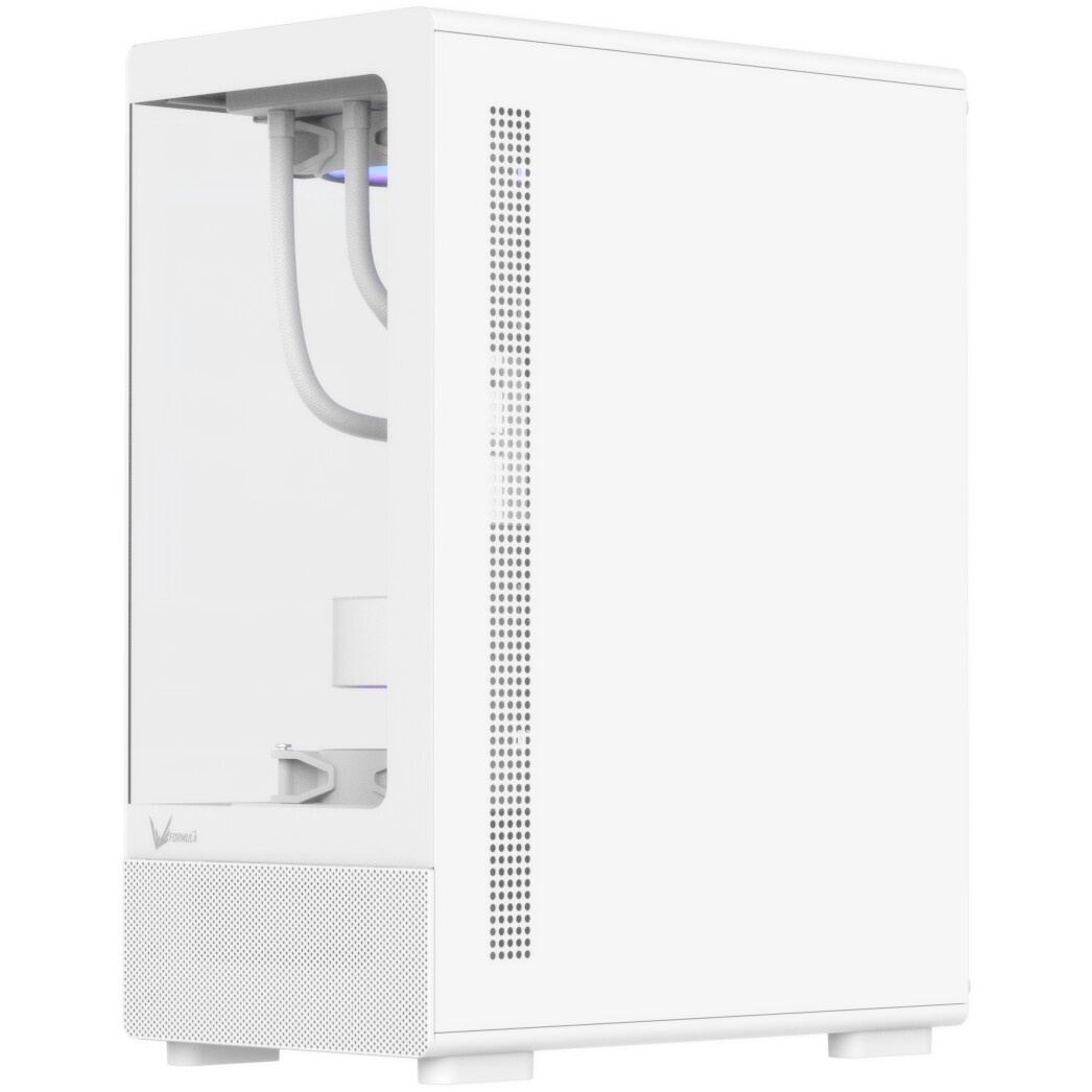 Корпус Formula Crystal Z1CM v2 белый без БП mATX 5x120mm 1xUSB3.0 audio bott PSU