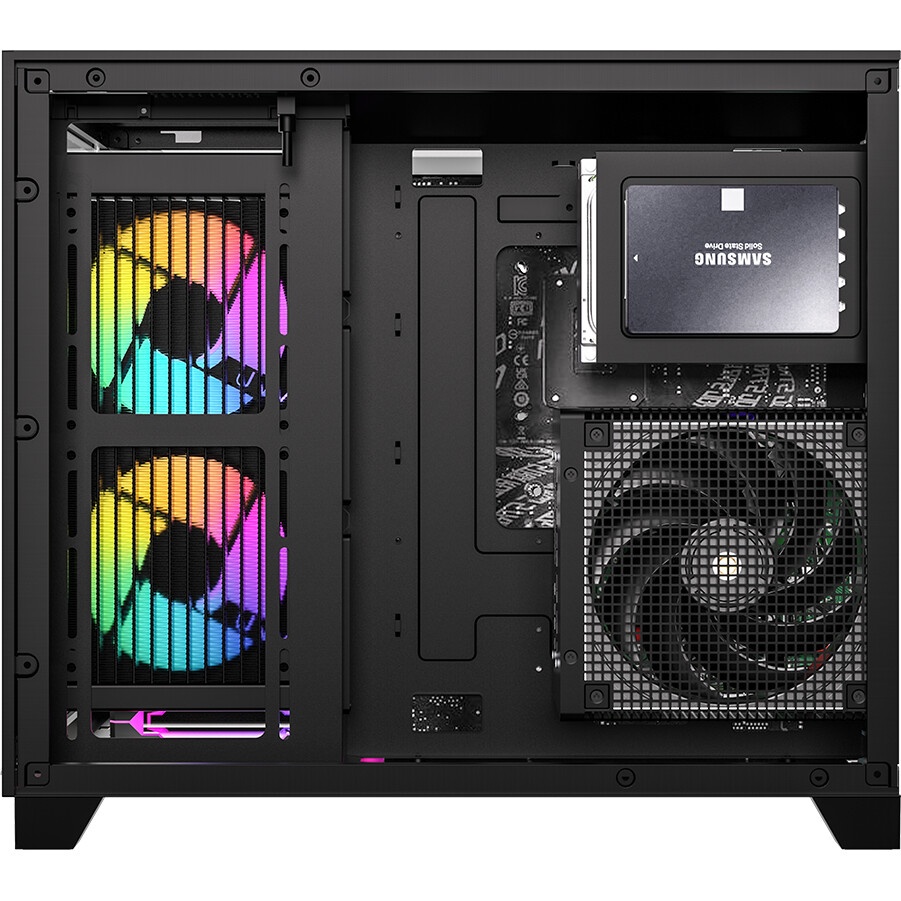 Корпус Formula Crystal Z1CM Plus AR v2 черный без БП mATX 5x120mm 1xUSB3.0 audio bott PSU