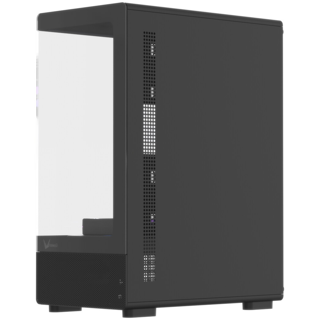 Корпус Formula Crystal Z1CM Plus AR v2 черный без БП mATX 5x120mm 1xUSB3.0 audio bott PSU