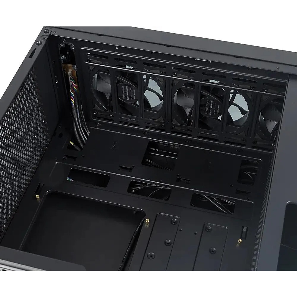 Корпус Formula V Line TimberLine T0 Black, ATX, wood+plastic front, TYPE-C*1, USB3.0*2, FRONT 3x120m