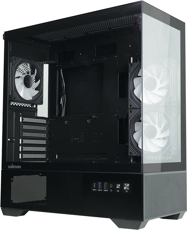 Компьютерный корпус ZALMAN CHRONIX V2, ATX, BLACK, WINDOW, 1xCombo (3.5’’ or 2.5’’), 1x3.5’’HDD, 2x2