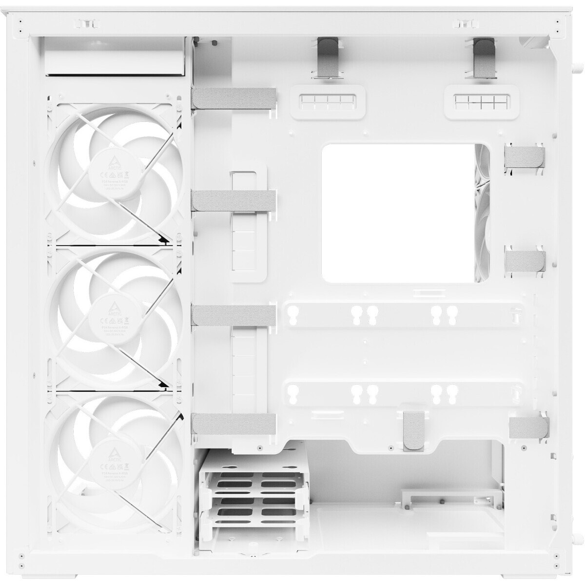 Корпус без блока питания Raijintek ATREUS BT4, Midi-Tower, TG, 4x120mm ARGB, 2xUSB-A 3.0 + 1xUSB Typ