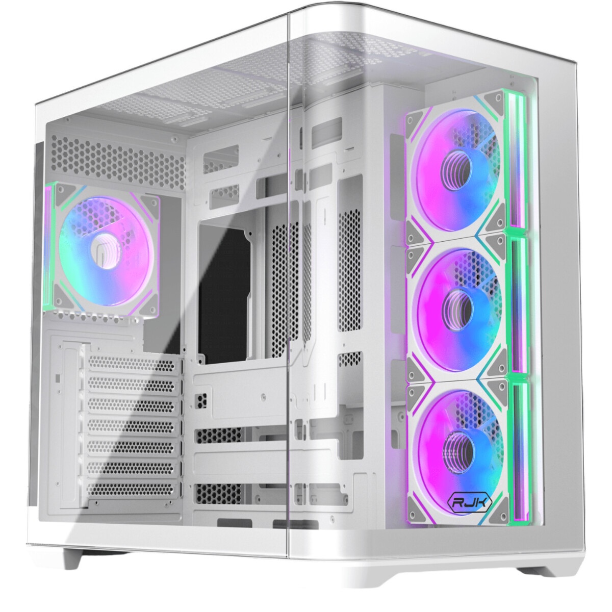 Корпус без блока питания Raijintek ATREUS BT4, Midi-Tower, TG, 4x120mm ARGB, 2xUSB-A 3.0 + 1xUSB Typ
