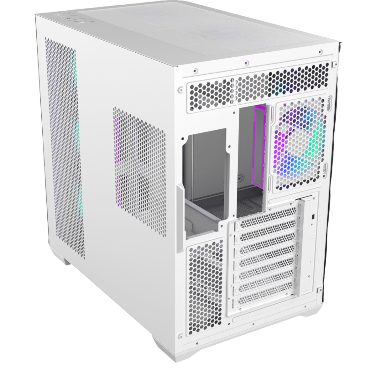 Корпус без блока питания Raijintek ATREUS BT4, Midi-Tower, TG, 4x120mm ARGB, 2xUSB-A 3.0 + 1xUSB Typ
