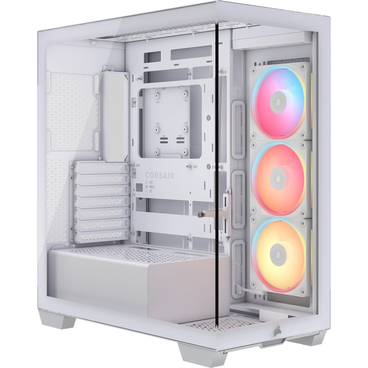 Корпус без блока питания Raijintek ATREUS BT4, Midi-Tower, TG, 4x120mm ARGB, 2xUSB-A 3.0 + 1xUSB Typ