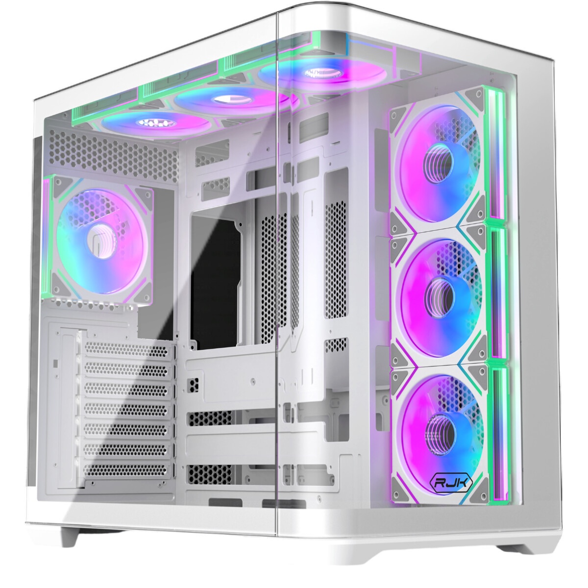 Корпус без блока питания Raijintek ATREUS BT7, Midi-Tower, TG, 7x120mm ARGB, 2xUSB-A 3.0 + 1xUSB Typ