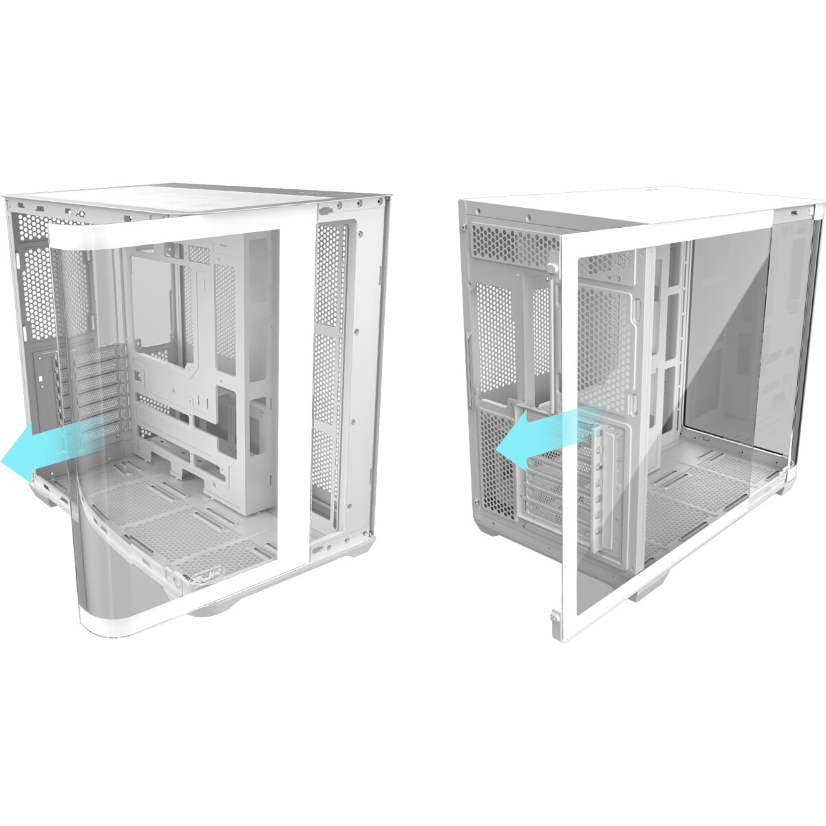 Корпус без блока питания Raijintek ATREUS BT7, Midi-Tower, TG, 7x120mm ARGB, 2xUSB-A 3.0 + 1xUSB Typ