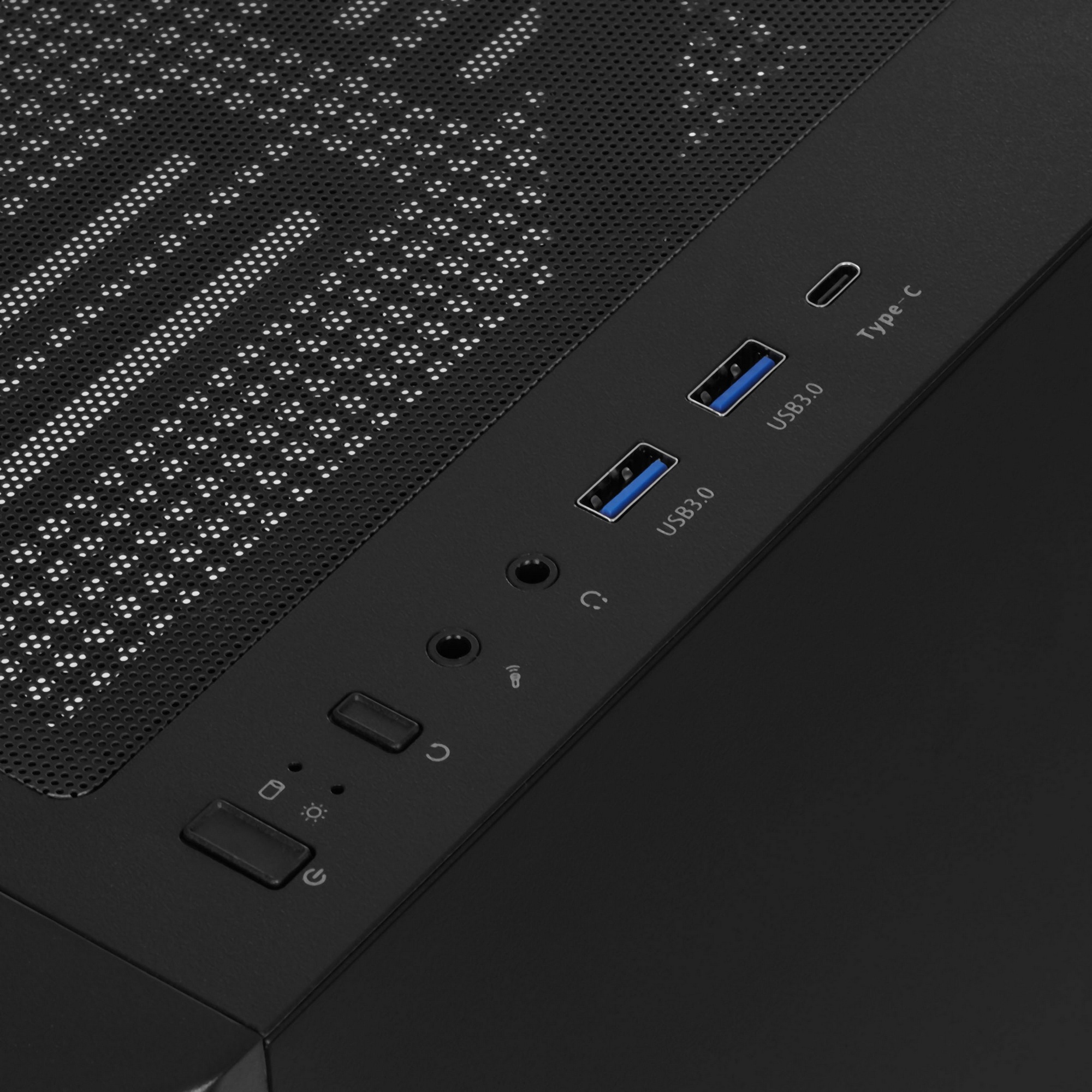 Компьютерный корпус Accord 3602 черный без БП ATX 2xUSB3.0 1xUSB3.1 audio bott PSU