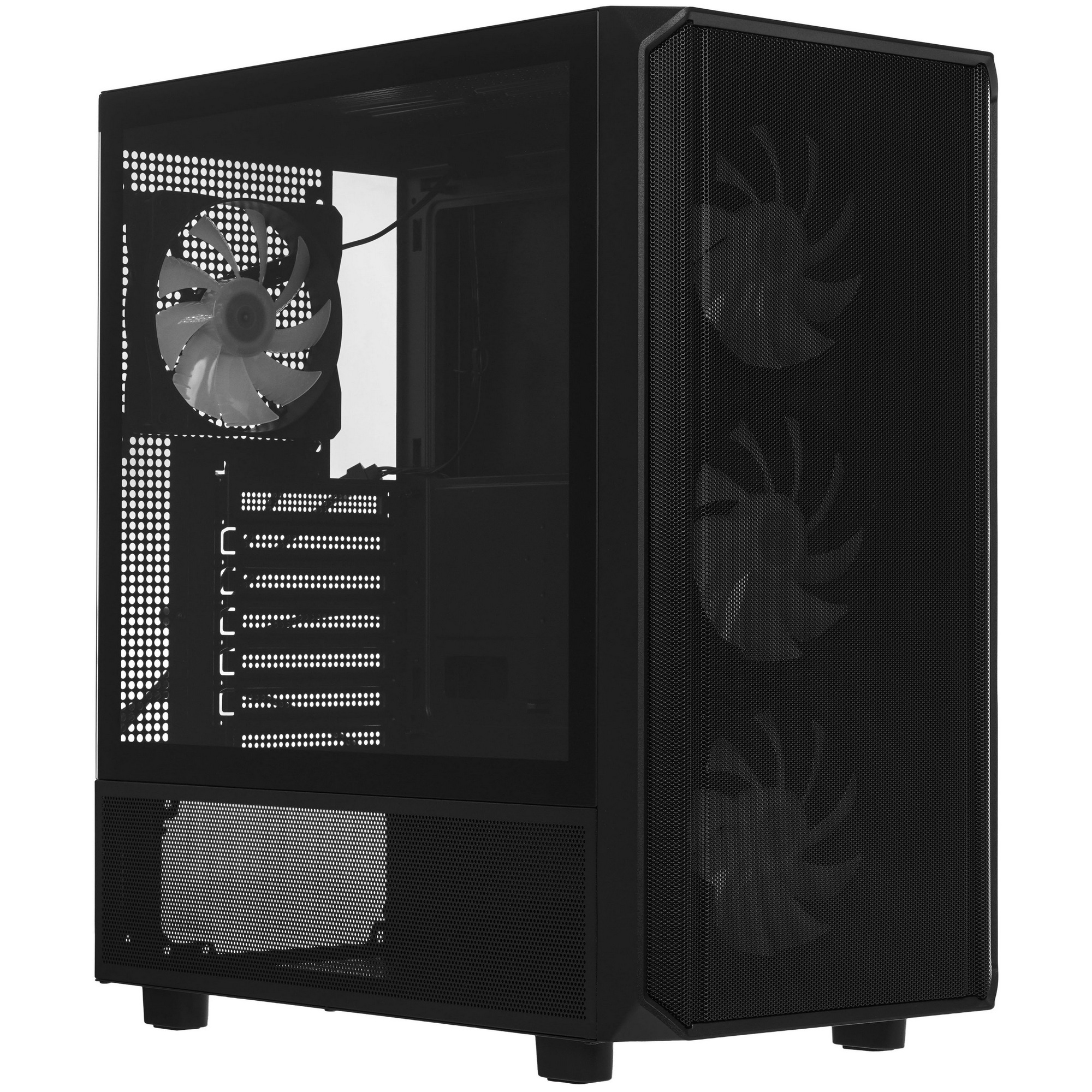 Компьютерный корпус Accord 3602 черный без БП ATX 2xUSB3.0 1xUSB3.1 audio bott PSU