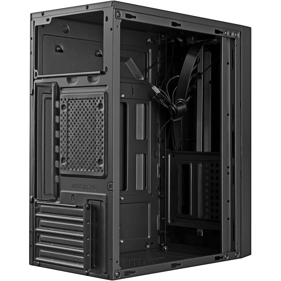 Корпус ПК без блока питания/ Case MSI PRO SHIELD M100P, Midi-Tower, 1x80mm, 2xUSB 3.2, 2xUSB 2.0, mA