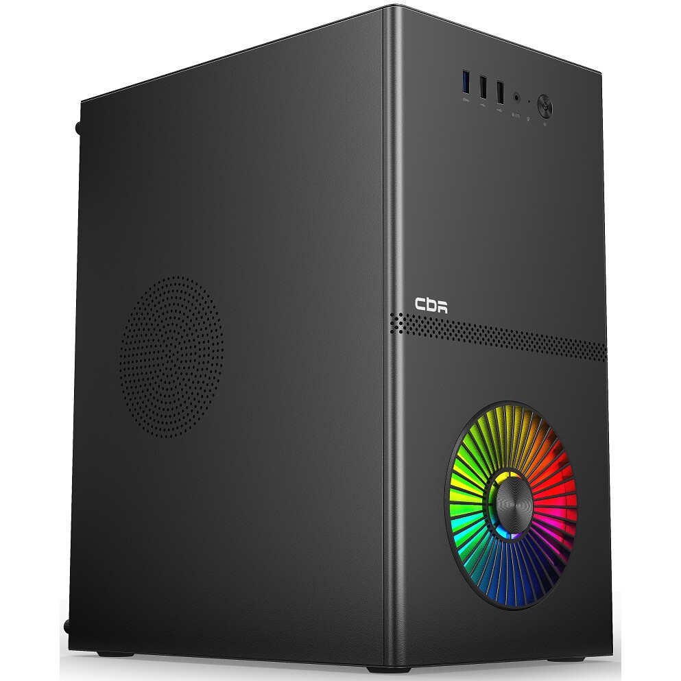 Корпус ПК без блока питания/ Case MSI PRO SHIELD M100P, Midi-Tower, 1x80mm, 2xUSB 3.2, 2xUSB 2.0, mA