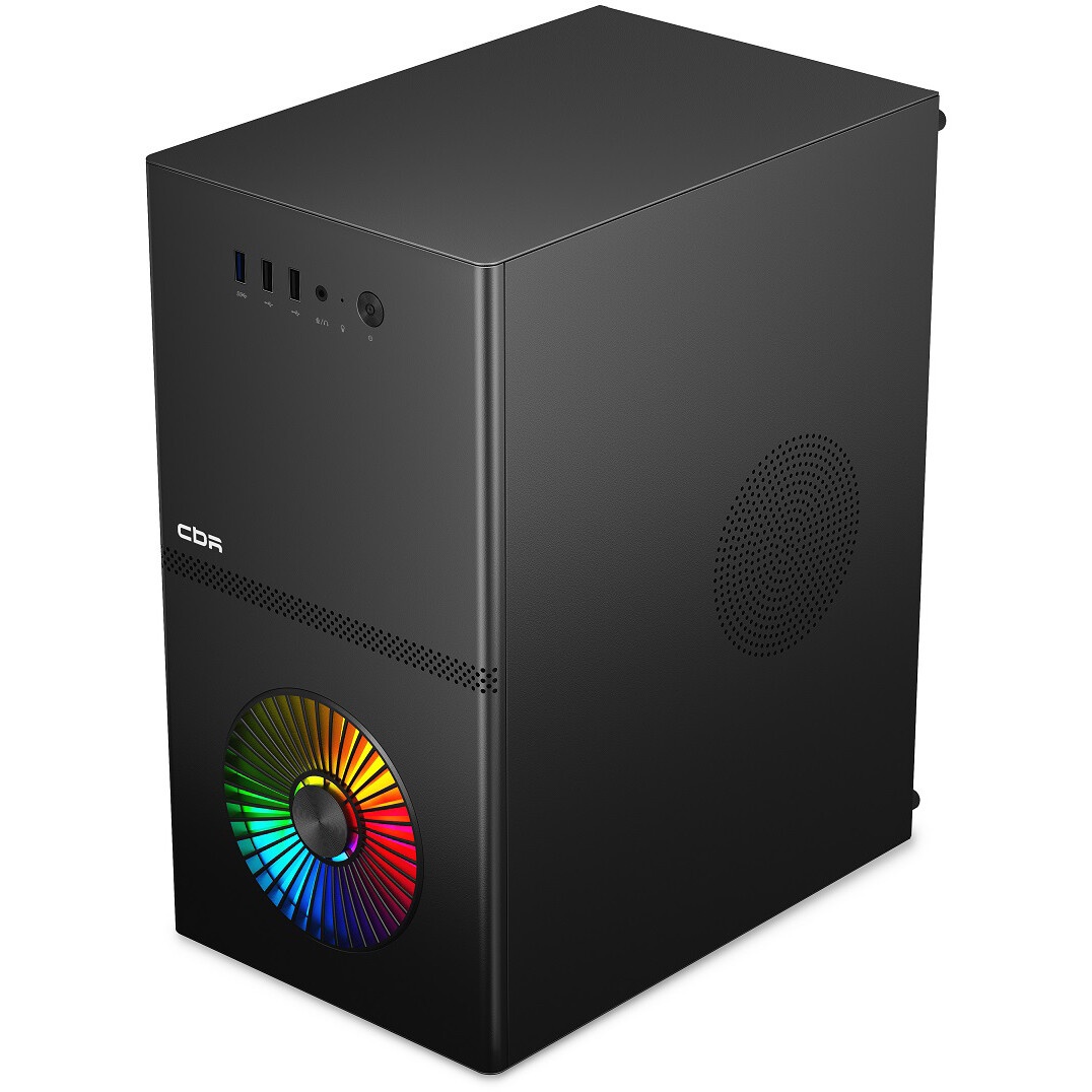 Корпус ПК без блока питания/ Case MSI PRO SHIELD M100P, Midi-Tower, 1x80mm, 2xUSB 3.2, 2xUSB 2.0, mA