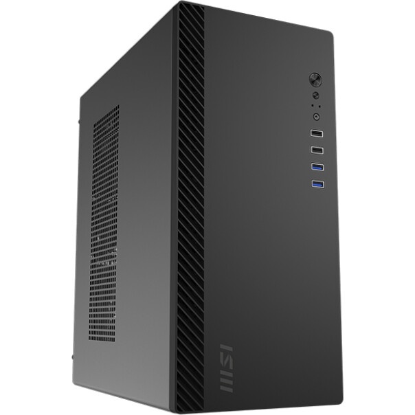 Корпус ПК без блока питания/ Case MSI PRO SHIELD M100P, Midi-Tower, 1x80mm, 2xUSB 3.2, 2xUSB 2.0, mA