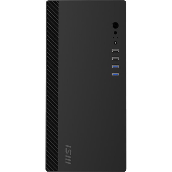 Корпус ПК без блока питания/ Case MSI PRO SHIELD M100P, Midi-Tower, 1x80mm, 2xUSB 3.2, 2xUSB 2.0, mA