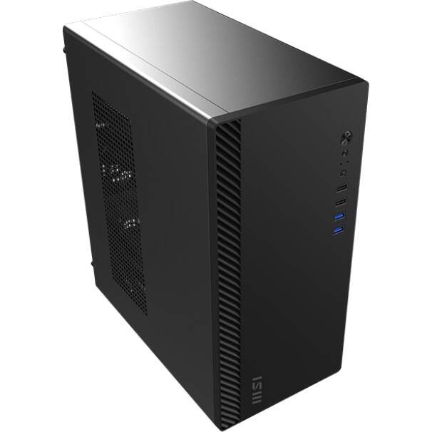 Корпус ПК без блока питания/ Case MSI PRO SHIELD M100P, Midi-Tower, 1x80mm, 2xUSB 3.2, 2xUSB 2.0, mA