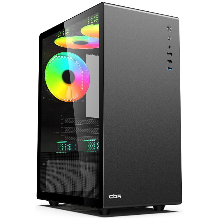 Компьютерный корпус Aerocool / Formula Cs-105 Blue (mATX, без БП, 1x USB3.0, 1x USB2.0, 1x 12cm blue
