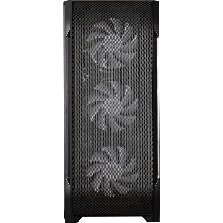 Корпус Aerocool  / Formula Menace Saturn RGB-G-BK-v1 (3xUSB, 2xAudio, 0.5 мм, 120 мм FAN, прозрачная