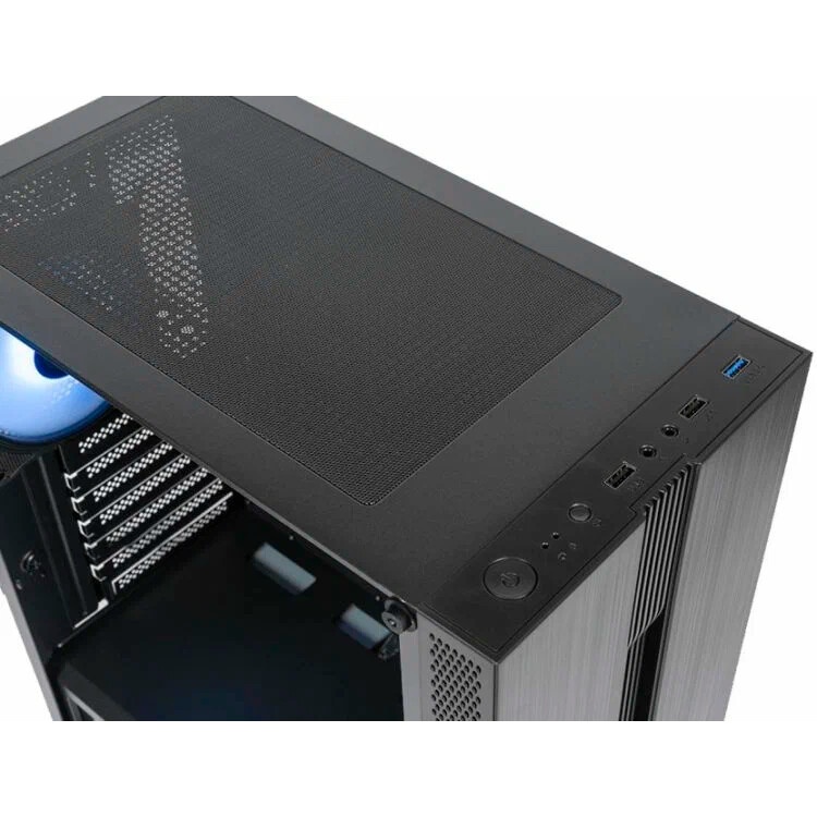 Компьютерный корпус ATX Eurocase A31 ARGB черный без БП закаленное стекло USB 3.0