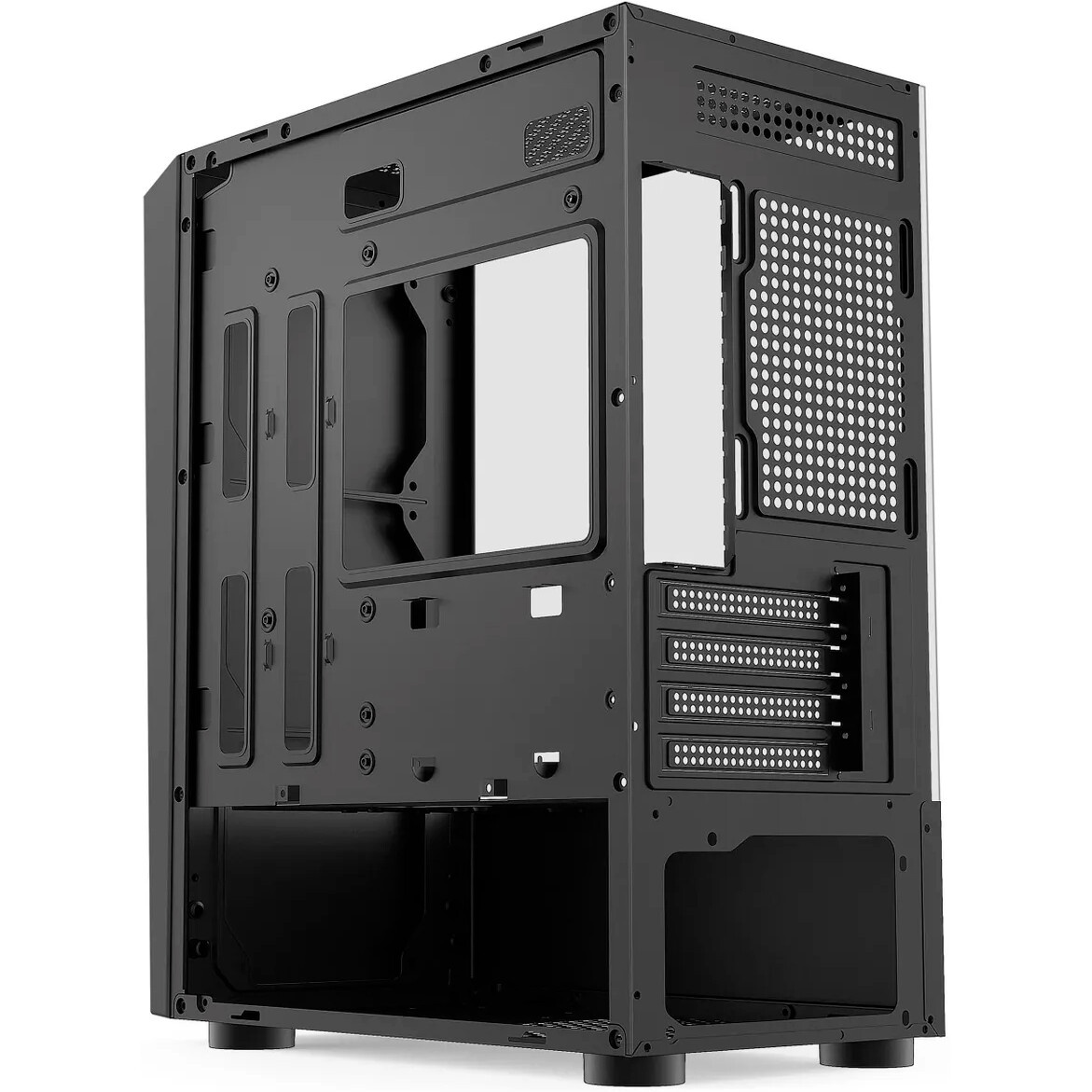 Корпус Midtower ATX Eurocase 00-00854022 A10 без БП ARGB black