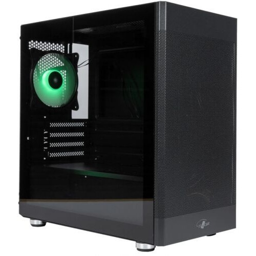 Корпус Midtower mATX Eurocase 00-01064257 MI05 черный без БП закаленное стекло USB 3.0