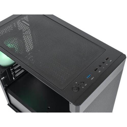 Корпус Midtower mATX Eurocase 00-01064257 MI05 черный без БП закаленное стекло USB 3.0