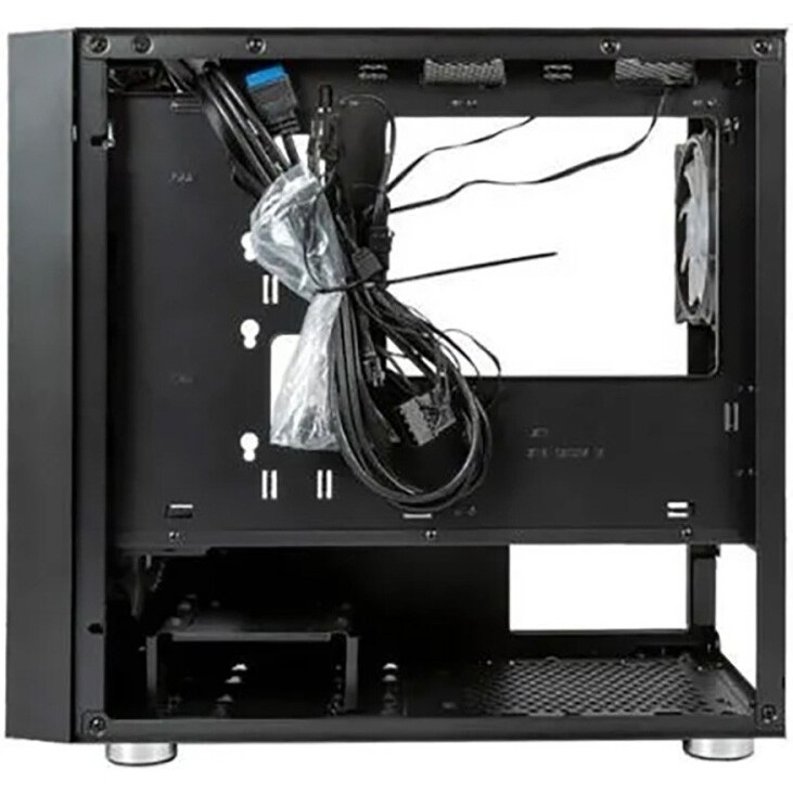 Корпус Midtower mATX Eurocase 00-01064257 MI05 черный без БП закаленное стекло USB 3.0