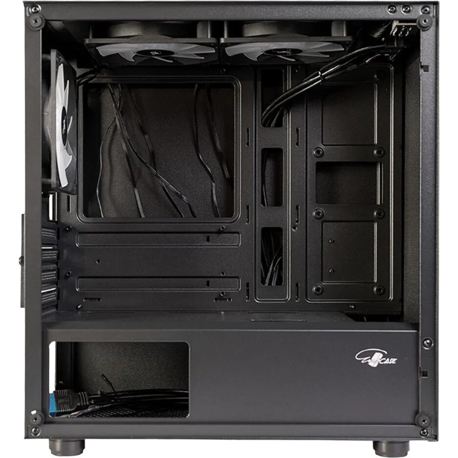 Корпус Midtower mATX Eurocase 00-01064257 MI05 черный без БП закаленное стекло USB 3.0