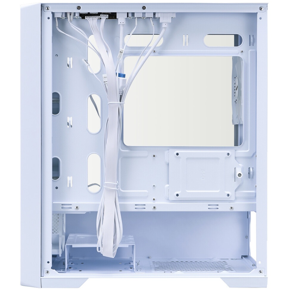 Корпус mATX AeroCool CS-109-G-WT-v1 4711099472383 белый, без БП, USB 3.0, 2*USB 2.0, HD Audio