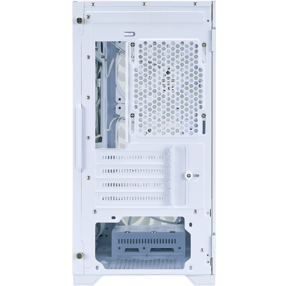 Корпус mATX AeroCool CS-109-G-WT-v1 4711099472383 белый, без БП, USB 3.0, 2*USB 2.0, HD Audio