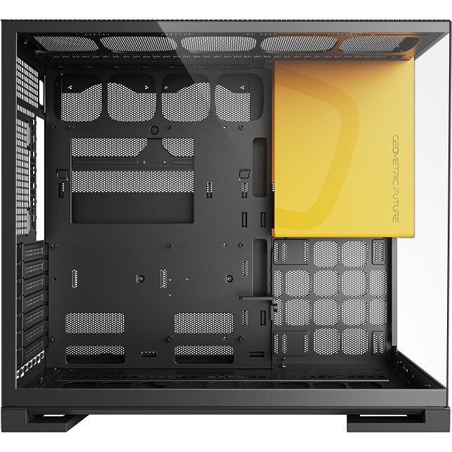 Корпус ATX Eurocase M4801 black, без БП, закаленное стекло 2 стороны