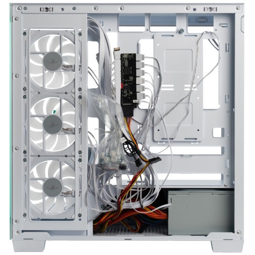 Корпус ATX Eurocase M4801 white, без БП, закаленное стекло 2 стороны