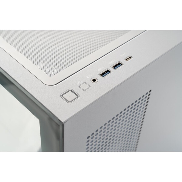 Корпус ATX Eurocase M4801 white, без БП, закаленное стекло 2 стороны